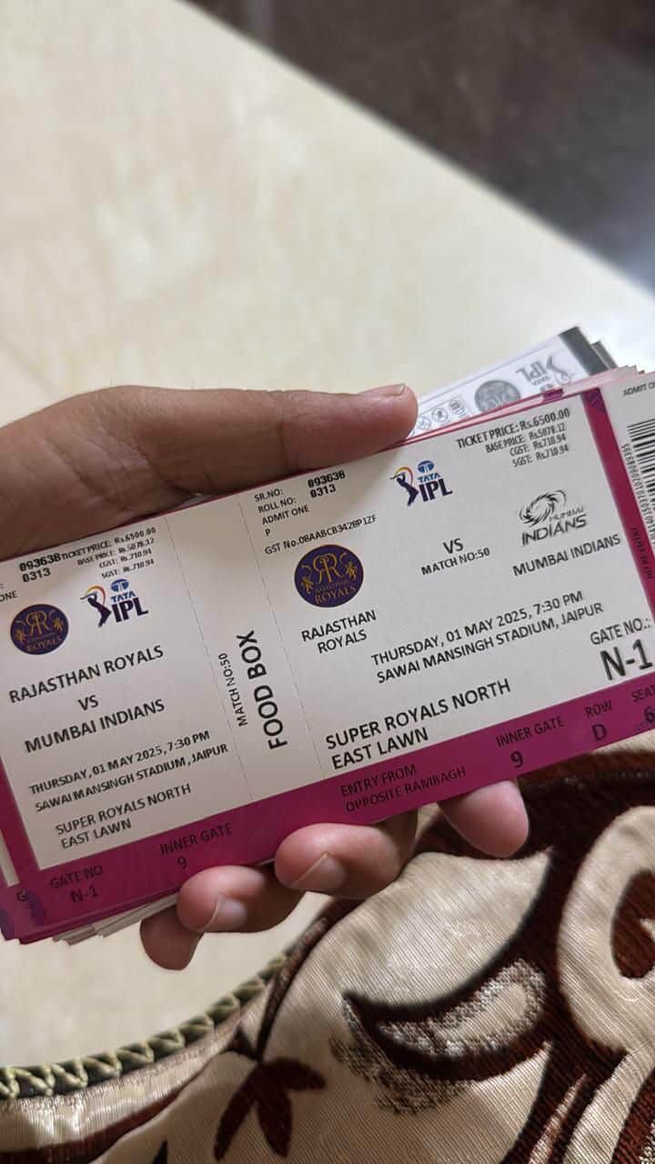 Rr vs Mi tickets